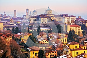 Old town of Bergamo, Lombardy, Italy