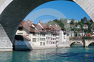 Old town of Bern and the Aare river