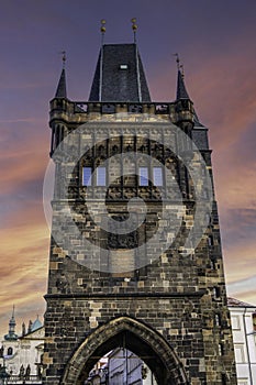 Old Town Bridge Tower (Czech: Staromestska mostecka vez) is a gothic monument located in Prague, Czech Republic