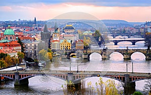 Old town and the bridges, Prague, Czech Republic