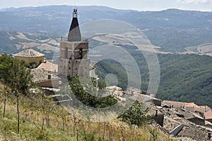 The old town of Cairano, Italy. photo