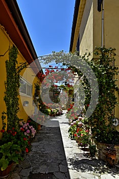 The old town of Cairano, Italy. photo