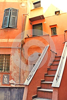 Old town of Camogli in a sunnyt day