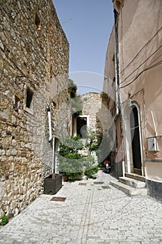 The old town of Candela, Italy. photo