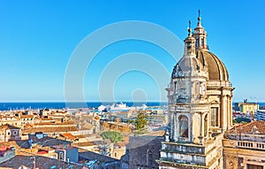 Old town of Catania photo