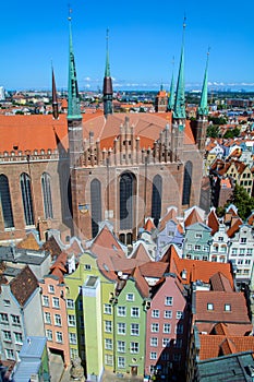 Old town center of Gdansk, Poland