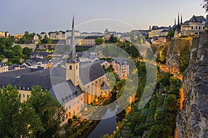 Old town of the City of Luxembourg