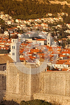 Old town and city walls. Dubrovnik. Croatia