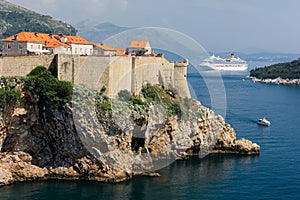 Old town and city walls. Dubrovnik. Croatia