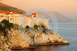 Old town and city walls. Dubrovnik. Croatia photo