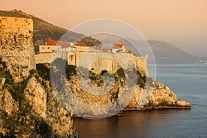 Old town and city walls. Dubrovnik. Croatia photo