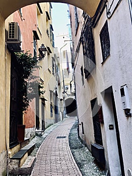 Old town with colorful houses in Italy