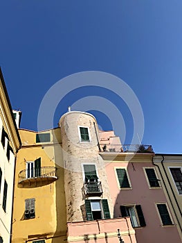 Old town with colorful houses in Italy