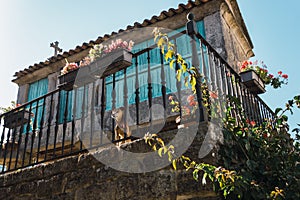 The old town of Combarro has the largest collection of horreos photo