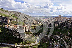 Old town of Cuenca, Spain photo