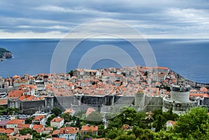 Old town of Dubrovnik, city walls, Croatia UNESCO