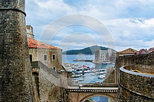 Old town of Dubrovnik, city walls, Croatia UNESCO