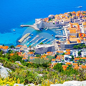 The Old town of Dubrovnik in Croatia