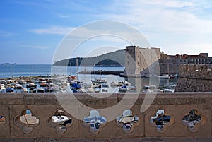 Old town Dubrovnik harbour