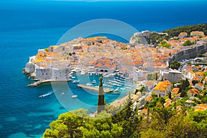 Old town of Dubrovnik in summer, Dalmatia, Croatia