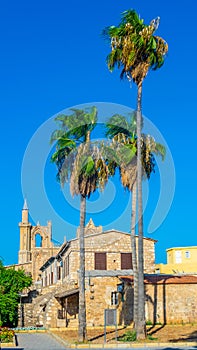 Old town of Famagusta with Lala Mustafa Pasa Mosque, Cyprus