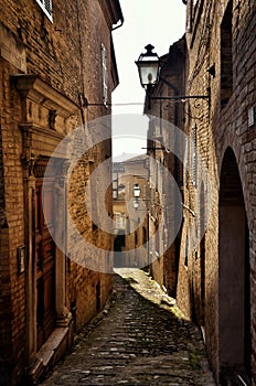 Fermo, medieval town, Italian touristic destination photo