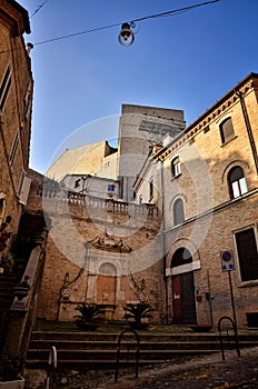 Fermo, medieval town, Italian touristic destination photo