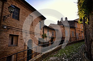 Fermo, medieval town, Italian touristic destination photo