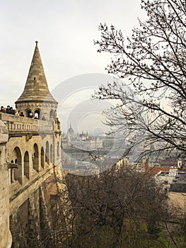 Old town,the Fishermen's Bastion, Budapest, Hungary