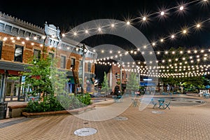 Old Town Fort Collins at Night