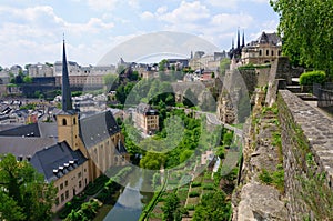 Old town and Fortifications in the City of Luxembourg