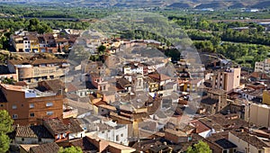 Old town of Fraga, Spain photo