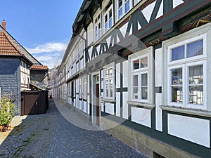 The Old Town of Goslar city, Germany in summer of 2022