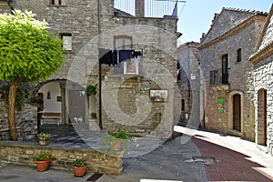 The old town of Guardia Perticara, Italy.