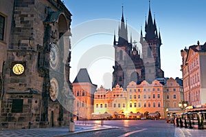 Old Town Hall, Church of our Lady Tyn, Prague