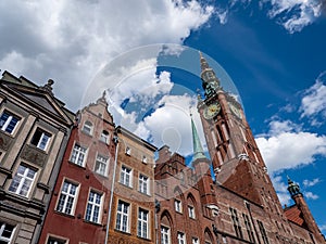 old town hall in gdansk poland europe