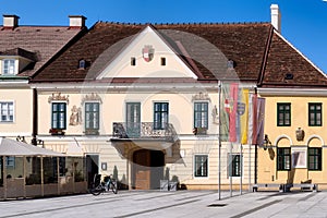 Old town hall on the SchloÃŸplatz in Laxenburg, Austria - historical building