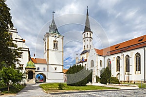 Old Town Hall and St. James church in Levoca, UNESCO site, Slovakia