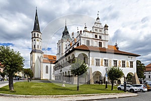 Old Town Hall and St. James church in Levoca, UNESCO site, Slovakia