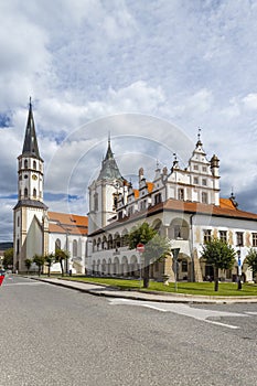 Old Town Hall and St. James church in Levoca, UNESCO site, Slovakia