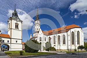 Old Town Hall and St. James church in Levoca, UNESCO site, Slovakia