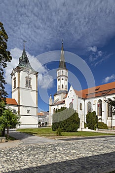 Old Town Hall and St. James church in Levoca, UNESCO site, Slovakia