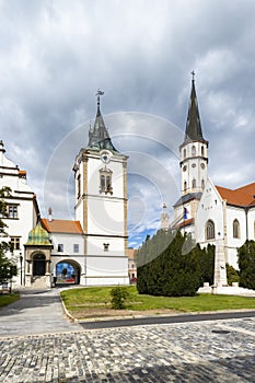 Old Town Hall and St. James church in Levoca, UNESCO site, Slovakia