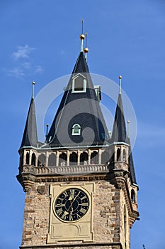 Old Town Hall Tower in Prague, Czech Republic
