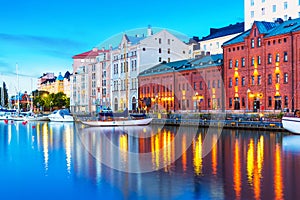 Old Town in Helsinki, Finland