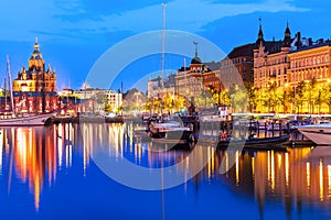 Old Town in Helsinki, Finland photo