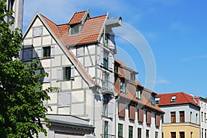 Old town houses in Rostock