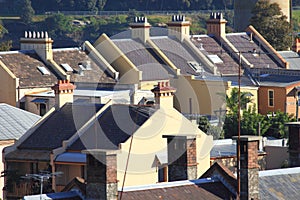 Old town houses in Sydney Australia