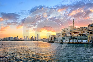 Old town of Jaffa and Tel Aviv city, Israel