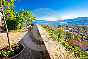 Old town Kastav and Kvarner bay view